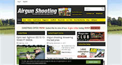 Desktop Screenshot of airgunshooting.co.uk